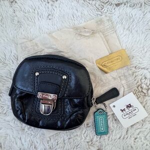 Coach Black Leather Mini Bag